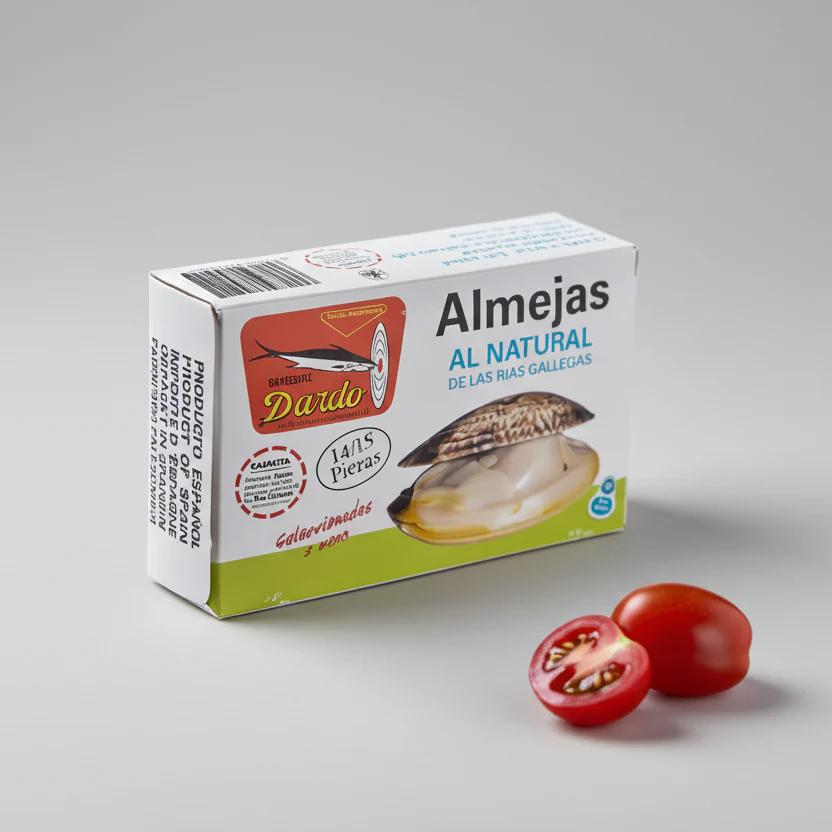 Almejas al Natural 20/30 Rías Gallegas Dardo Conserva Premium - 120ml - Image 4