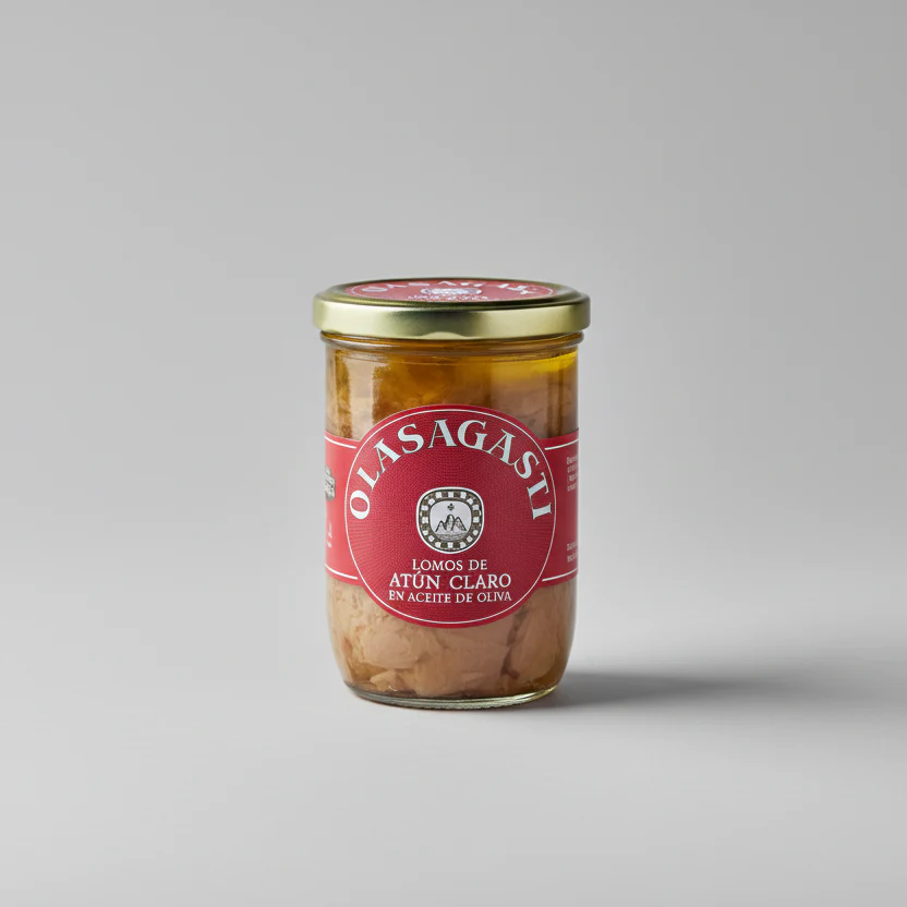 Lomos de Atún Claro en Aceite de Oliva Frasco de cristal - 315 g | Olasagasti - Image 4