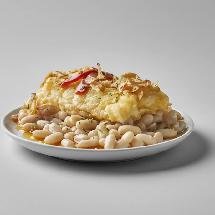 Morro de Bacalao a la Llauna con Alubias (1ud) - 400g - Image 5