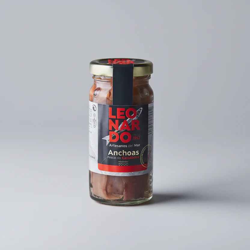 Filetes de Anchoa del Cantábrico en Aceite de Oliva Tarro de Cristal - 100g | Leonardo - Image 8