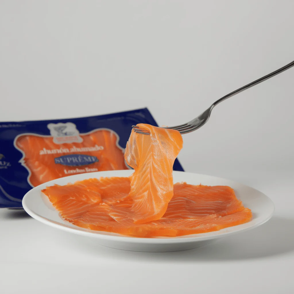 Salmón Ahumado Supreme Gourmet Domínguez Lonchas Finas - 100g - Image 4