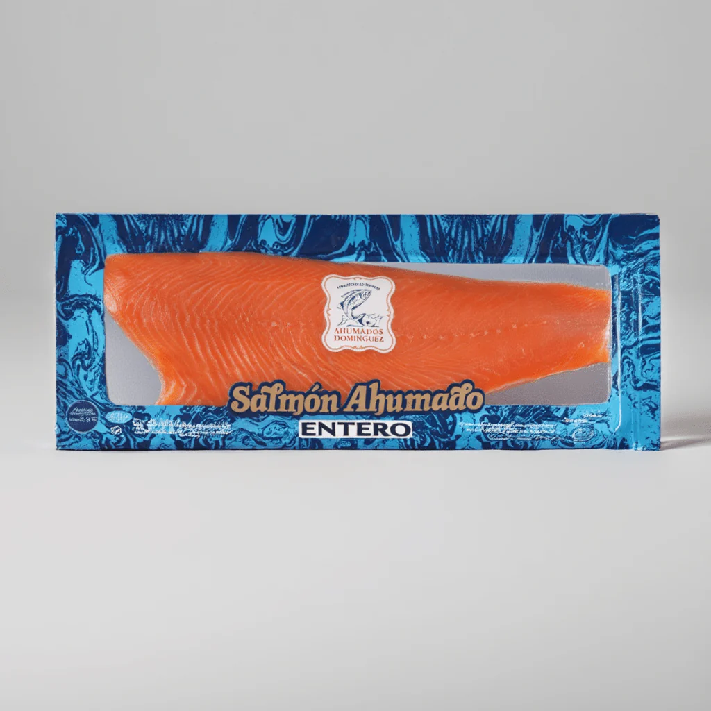 Salmón Ahumado Entero Domínguez Sin Precortar - 2,2kg | Pieza Artesanal
